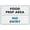 Warning Sign 2, variant on Food Prep Area Sign Sign, 8"x12" Grade Reflective Sheeting Rust Free Aluminum, Weather Resistant, Waterproof, Easy To Mount