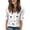 14# Complexion, variant on Womens Summer Boho Tops Casual V Neck Hip Length Tops Half Sleeve Blouses Floral Print Shirt Flowy Vacation Clothes Black S