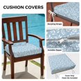 thumbnail image 3 of Outdoor Patio Cushion Covers 4 Pack Light Blue Eucalyptus Leaves Patio Chair Cushion Covers Botanical Vine Branches Farmhouse Waterproof Outdoor Seat Cushion Covers for Patio Furniture 24"x24", 3 of 9