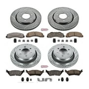 Power Stop Front and Rear Z36 Truck & Tow Brake Pad and Rotor Kit K6268-36