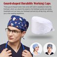 thumbnail image 2 of Gorros De Trabajo De 6 Piezas Para Médicos, En Forma De Calabaza, Servicio Prolongado, Color Puro, Botón De Pulido Opaco, Colores Surtidos, Sombreros De Funcionamiento Unisex matsuzay  AP008642-08, 2 of 6
