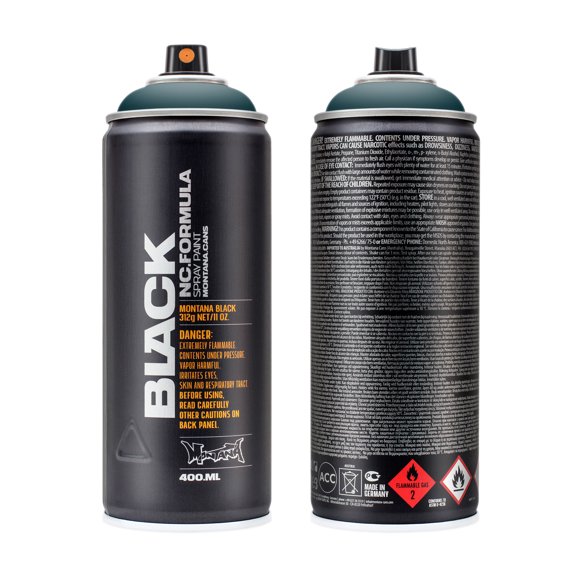 Montana Cans Black Spray Paint, 400Ml, Riffs