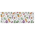 thumbnail image 6 of Yayeee Kitchen Valance Rod Pocket 54" x 18" Living Room Window Curtain, Purple Vegetables Pattern, 6 of 6