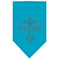 thumbnail image 1 of Warriors Cross Rhinestone Bandana Turquoise Large, 1 of 1