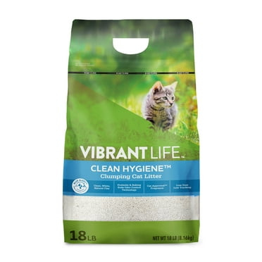 Vibrant Life Clean Hygiene Clumping Cat Litter, 18 lb Bag