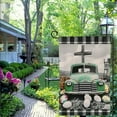 thumbnail image 4 of PHYHOO Easter Plaid Truck Egg Rabbit Garden Flag, Home Outdoor Yard Lawn Garden Flag Holiday Decorations -A White, 4 of 6