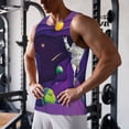 thumbnail image 5 of Salouo Astronaut for Men's Tank Tops,Sleeveless Muscle Shirts for Men Quick Dry Workout Tank Top Gym Muscle Tee Fitness Bodybuilding Sleeveless T Shirt-X-Large, 5 of 7