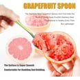 thumbnail image 2 of Duslogis Grapefruit Spoons Set,4 Stainless Steel Grapefruit Spoons with Serrated Edge and 1 Grapefruit Knife,Kiwi Knife Dessert Spoons Grapefruit Utensil Tool for Berry Lemon Salads (Colorful), 2 of 7