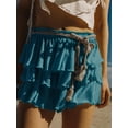thumbnail image 5 of EMMIOL Women's High Waisted Ruffle Hem Flowy Skorts 2026 Summer Casual Mini Skort Shorts, 5 of 7