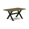 thumbnail image 2 of East West Furniture X-Style 5-piece Dining Room Table Set in Black/Mineral Blue, 2 of 4