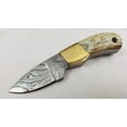 thumbnail image 3 of Fox-N-Hound # 22 /FH121 Mini Skinner Damascus Hunting Fixed Blade Knife + Sheath, 3 of 4