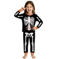 thumbnail image 2 of Halloween Pajamas Boys Crew Neck Unisex Long Sleeve Skeleton Pjs Soft Sleepwear Kids Loungewear Kids Pjs Girls Size 2-10 Years, 2 of 5