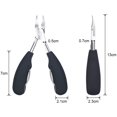 thumbnail image 3 of 2 pinzas para uñas, cortaúñas para pies, cortador de uñas para pies, cortador de uñas de precisión para uñas de los pies, cortador profesional para uñas de los pies con hongos encarnados gruesos, 3 of 5