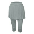 thumbnail image 6 of Pxiakgy Clearance Sale!! Skirted Legging for Women, Yoga Legging with Skirts &Women Tennis Leggings Clothes Skirted Leggings for Women 2025 Tennis Skorts Gym Tennis Yoga Legging with Skirts Grey Xl, 6 of 7