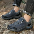thumbnail image 2 of Mens Shoes,All Season Mens Fashion Sports Hiking Footwear Round Toe Lace Up Flat Non Comfortable Walking Shoe,Shoes for Men,Grey,11, 2 of 9