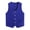 Blue, variant on Unisex Volunteer Activities Vest Supermarket Waiter Uniform Button Up Clerk Vests Workwear Orange L