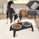 thumbnail image 2 of Comederos elevados para mascotas con soporte antideslizante para perros y gatos. Comedero de silicona desmontable y plegable para comida y agua., 2 of 2
