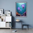 thumbnail image 7 of Diamond Art Kit for Adults, Jellyfish Ocean Coral Butterfly Scene Diamond Painting for Adults Beginners, 5D DIY Diamond Art Painting Kits, Colorful Diamond Painting Craft for Home Decor 12x16, 7 of 7