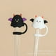 thumbnail image 3 of Tapas de silicona con motivos de Halloween para pajitas, tapas 3D para vasos y botellas, accesorio para vasos y botellas de agua (1 paquete, 2 unidades), 3 of 8