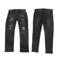 thumbnail image 1 of Pantalones Desgastados Ajustados, Pantalones Casuales De Moda Con Botones Y Cremallera Con Bolsillos Para Viajar, 1 of 7