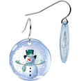 thumbnail image 2 of Snow Globe Snowman Earrings, 2 of 4