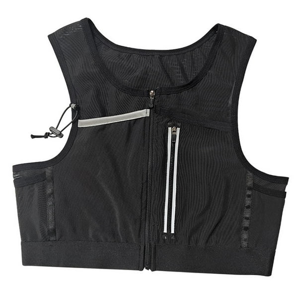 Chaleco para correr, bolsa deportiva reflectante para el pecho, alta visibilidad, transpirable, para teléfono. M