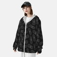 thumbnail image 3 of Balery White Pineapples Sudadera ligera de manga larga con capucha y protección solar UPF 50+ para hombre y mujer, ideal para pesca y running-Large, 3 of 7
