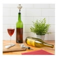 thumbnail image 3 of Contemporary Home Living Set of 2 Silver and Black Crown Bottle Stoppers, 3 of 4