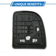 thumbnail image 2 of Reemplazo de vidrio de espejo Unique Bargains 1 juego para Ford E150 E250 E350 E450 2000-2019 parte superior del lado del conductor izquierdo con placa de respaldo, 2 of 6