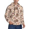 thumbnail image 2 of Wukai Cute Autumn Turkey Print Men Hoodies Fleece Sweatshirts Long Sleeve Sweaters Pullover Fall Outfits Winter Clothes-3X-Large, 2 of 7