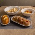 thumbnail image 4 of Beads Collection Serving Platter Oval in Porcelain White 25x13x3cm, 4 of 6