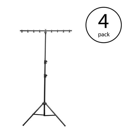 - Chauvet DJ Portable Portable Easy Setup T Bar Tripod Truss Light Stand (4 Pack)