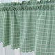 thumbnail image 5 of Cenefa corta de cocina con medias cortinas para ventanas opacas romanas (cuadros verdes) Ehuebsd Libre de BPA, 5 of 9
