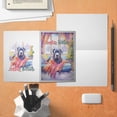thumbnail image 4 of Watercolor Hello Winter Cane Corso Chill Christmas Welcome 5x7in Folded Greeting Card Italian Mastiff Dog Lover Gifts Idea Single Note Card with Envelope - 00016, 4 of 5