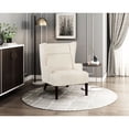 thumbnail image 3 of Contemporary Beige Wingback Chair for Bedroom | Enhances the Ambiance of Living Spaces | Plywood Frame and Attached Cushions | Solves the Issue of Hard - to - find Comfortable Chairs, 3 of 6