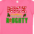 thumbnail image 4 of Inktastic Nice Until Proven Naughty with Holly and Gingerbread Man Boys or Girls Toddler T-Shirt, 4 of 5