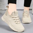 thumbnail image 4 of AUDeals Women’s Hands Free Low Top Sneakers Ultra Light Breathable Non Slip Running Shoes Slip On Casual Tennis Sneakers (Beige, 6), 4 of 6