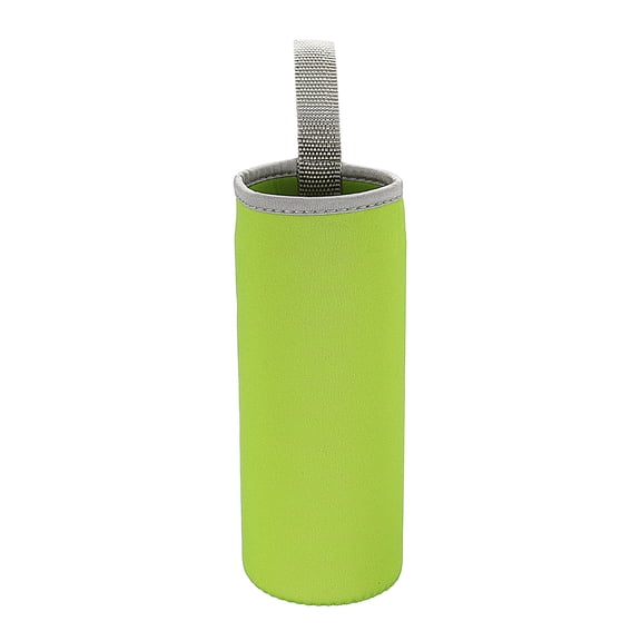 Unique Bargains Water Bottle Sleeve Neoprene Carrier Insulated Non Slip Cover Green