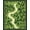 Green, Pattern 4, variant on Flatwoven High Traffic Area Rug, Playful Retro Forest Map Design, Non Slip, Stain Resistant, Washable Area Rugs for Living Room, Bedroom(Green, 4X6)