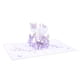 thumbnail image 1 of Inteprter Tarjeta de felicitación del día de San Valentín Flying Flower Basket Bendición Pop Up Card Escultura de papel 3D Regalo creativo Kits de decoración para fiestas Violeta Inteprter HA027145-02, 1 of 1