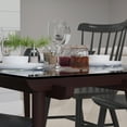 thumbnail image 4 of Merrick Lane 31.5" x 55" Rectangular Solid Espresso Wood Table with Clear Glass Top, 4 of 7