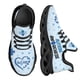 thumbnail image 1 of Nuevas zapatillas informales ligeras para mujer con diseño azul de concienciación sobre el autismo, zapatillas de plataforma para mujer, tenis de malla de talla grande, 1 of 6
