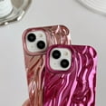 thumbnail image 4 of for iPhone 15 Case,Pleated Water Ripple Chrome Wave Pattern Soft Compatible with iPhone Case (Silver,iPhone 15), 4 of 7