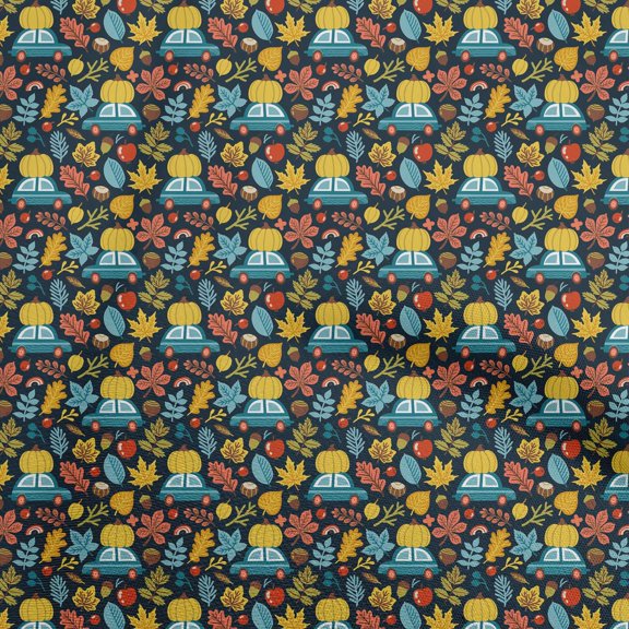 oneOone Silk Tabby Teal Blue Fabric Kids Autumn Winter Quilting Supplies Print Sewing Fabric By The Yard 42 Inch Wide