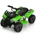 thumbnail image 5 of Costway 6V Kids ATV Quad Electric Ride On Car Toy Toddler with LED Light MP3 Green, 5 of 10