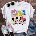 thumbnail image 2 of Mickey Mouse Disney 100% Cotton T-shirt Print Women Harajuku Aesthetic Streetwear White Tops New Summer Fashion Free ShippingXS Gao Jinjia LED, 2 of 2
