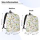 thumbnail image 2 of Disketp Cactus Plants Mochila de Lona Estampada, Mochila Escolar de Viaje Ligera para Estudiantes y Portátil-Small, 2 of 5