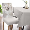 thumbnail image 5 of Christmas Chair Covers, Colored Balls Star Winter Silver Stretch Parsons Chair Slipcovers Removable Kitchen Chair Protector Cover for Dining Room， Set of 4, 5 of 5