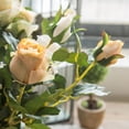 thumbnail image 2 of Artificial Flower Rose Bouquet Simulation Roses Home Decor Wedding Decor Fake Dried Flowers Bouquet Imitation Flower Decor, 2 of 6