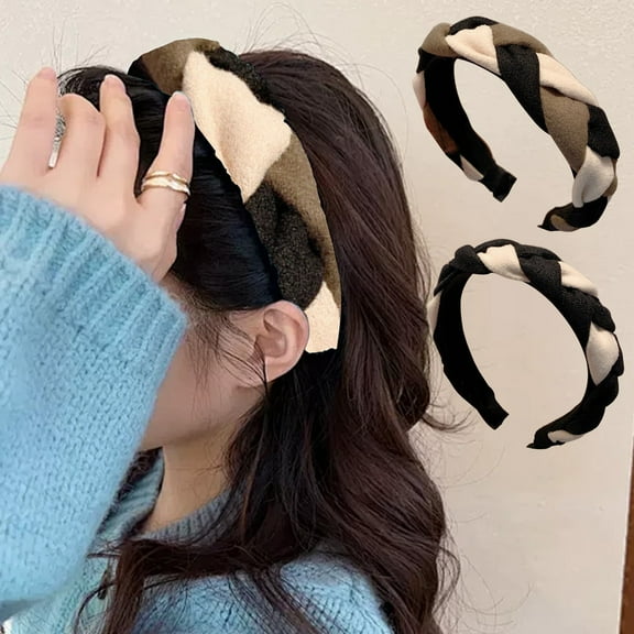 Elegant Woven Headband With Non-Slip Teeth - For Daily Wear Parties And Events - Stylish Comfortable Lightweight And Long-Lasting Hair Accessory